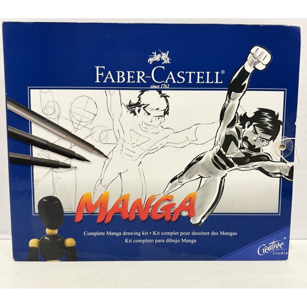 NEW Faber-Castell Getting Started Manga Comic Kit Drawing Mannekin Booklet
